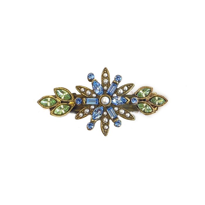 Crystal Flower Barrette B507