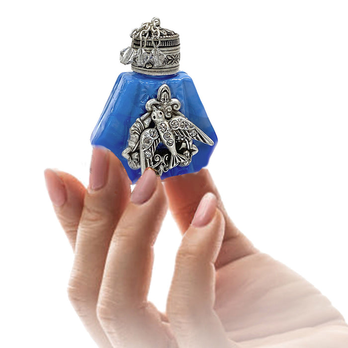 Silver Swallow Vintage Mini Perfume Bottle BO616