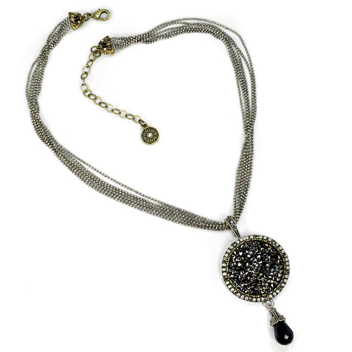 Druzy Pendant Necklace N1331