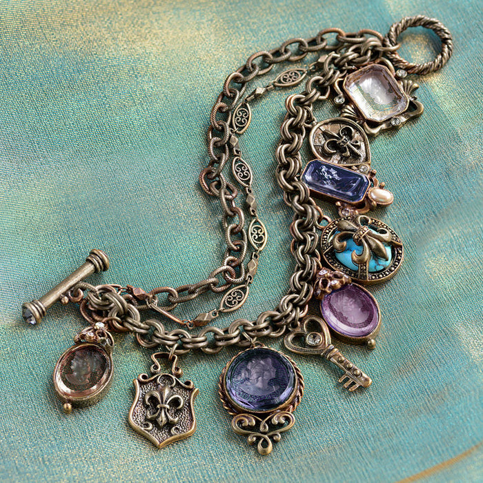 French Intaglio Charm Bracelet