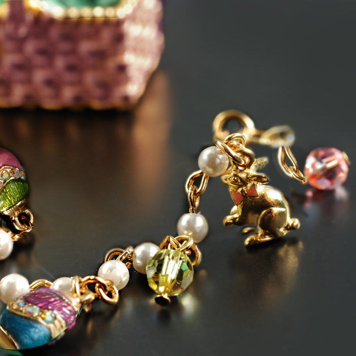 Little Girls Easter Egg Charm Bracelet BR201