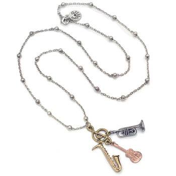 Music Charm Necklace N314