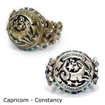 Capricorn Zodiac Rings R426-CP