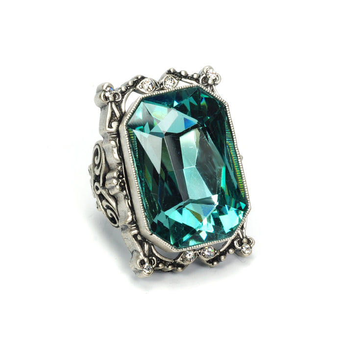 Grand Octagon Crystal Ring OL_R426