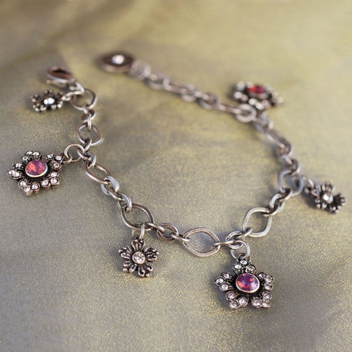 Jasmine Flowers Charm Bracelet