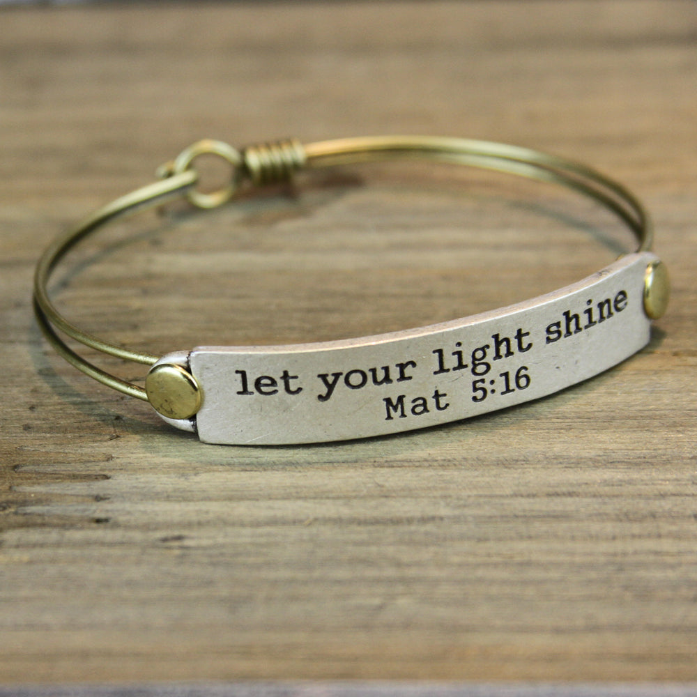 Shine the world needs your beautiful light bracelet on sale