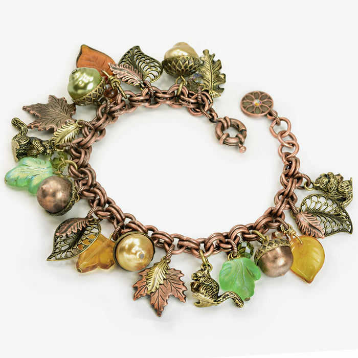 Squirrel's Harvest Charm Bracelet BR648