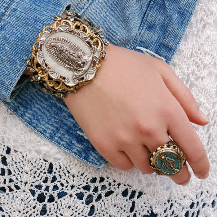 Virgin de Guadalupe Cuff Bracelet