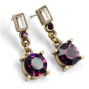 Crystal Orb Earrings E1252 - sweetromanceonlinejewelry