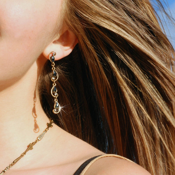 Triple Teardrop Earring