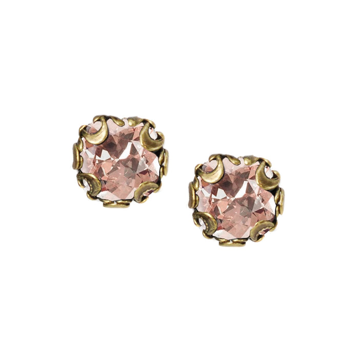 Birth Month Cushion Cut Stud Earrings E1982-BZ-VR