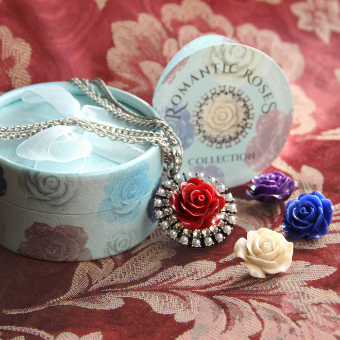 Interchangeable Roses Necklace Set N1211