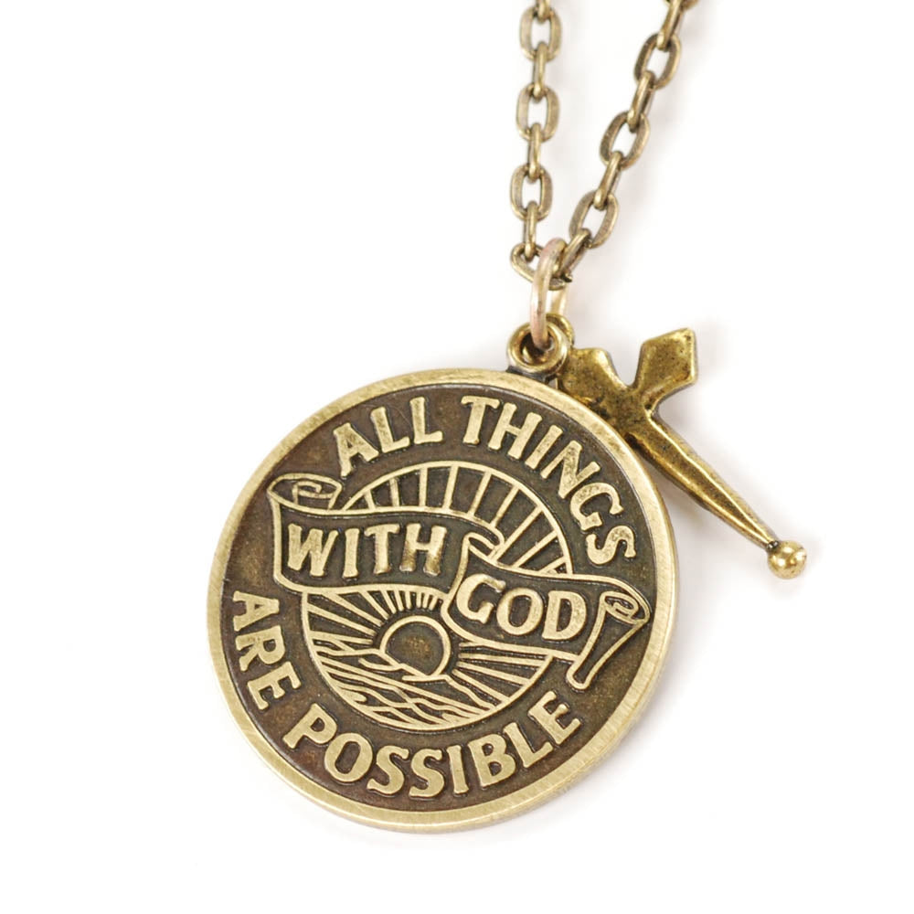 Faith Can Work Miracles Pendant Necklace N1252 | Sweet Romance