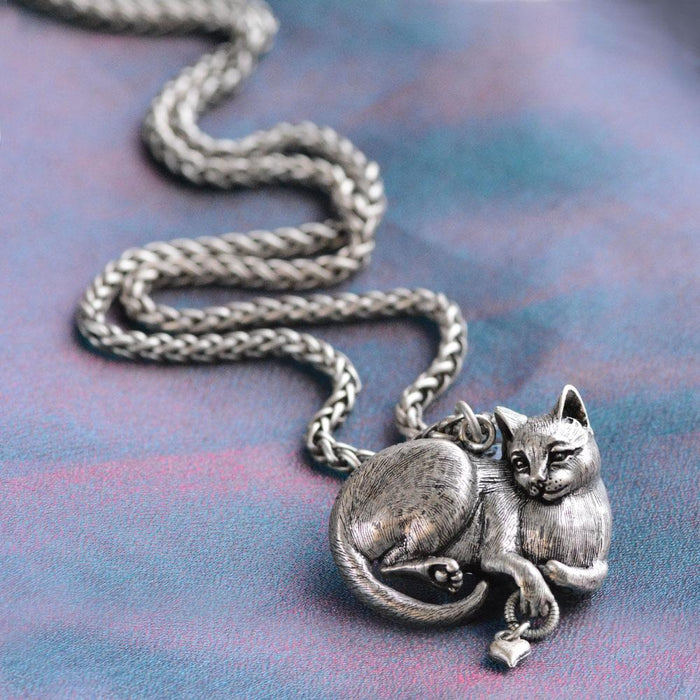 Cheshire Cat Sculpture Pedant Necklace N1439