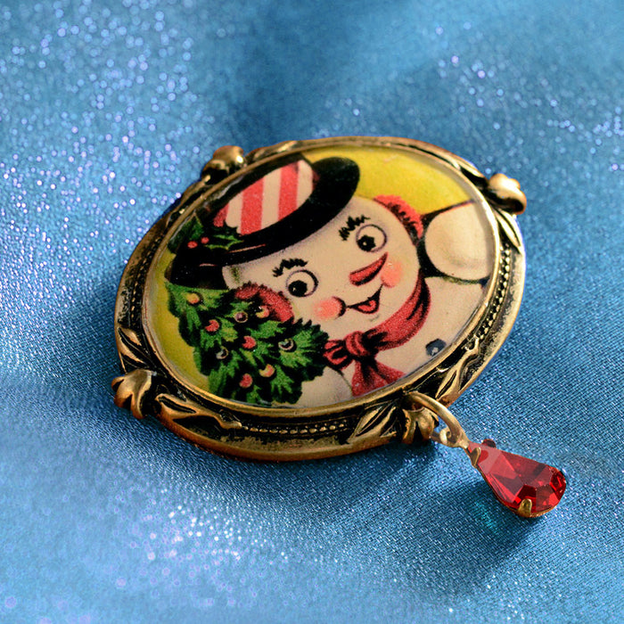 Snowman Christmas Pin