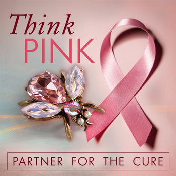 Think Pink Breast Cancer Awareness Bee Pin