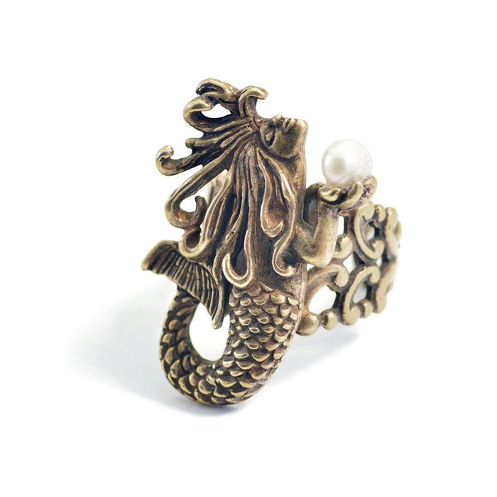 Mermaid Art Nouveau Ring