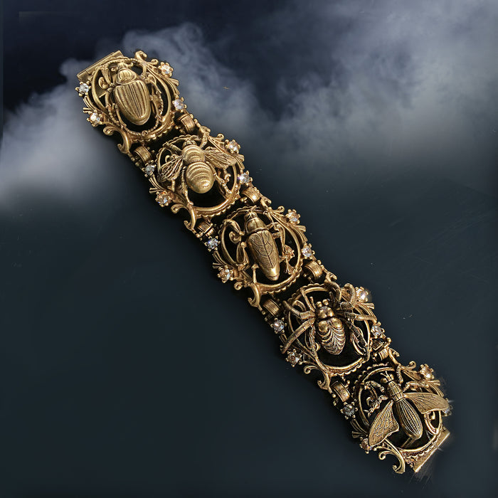 Gothic Art Nouveau Insect Bracelet SRE_BR111