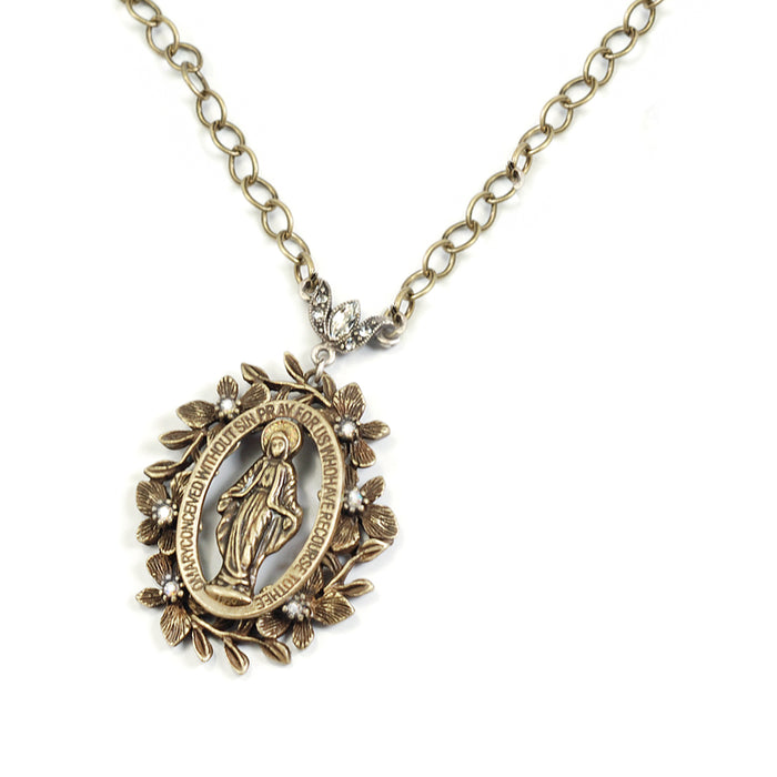 Blessed Virgin Mary Our Lady Necklace N1085
