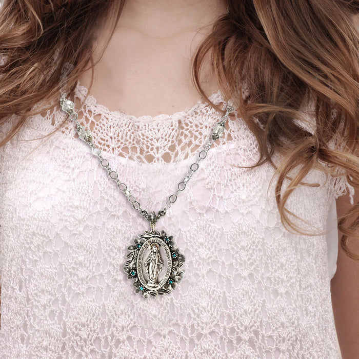 Blessed Virgin Mary Our Lady Necklace N1085