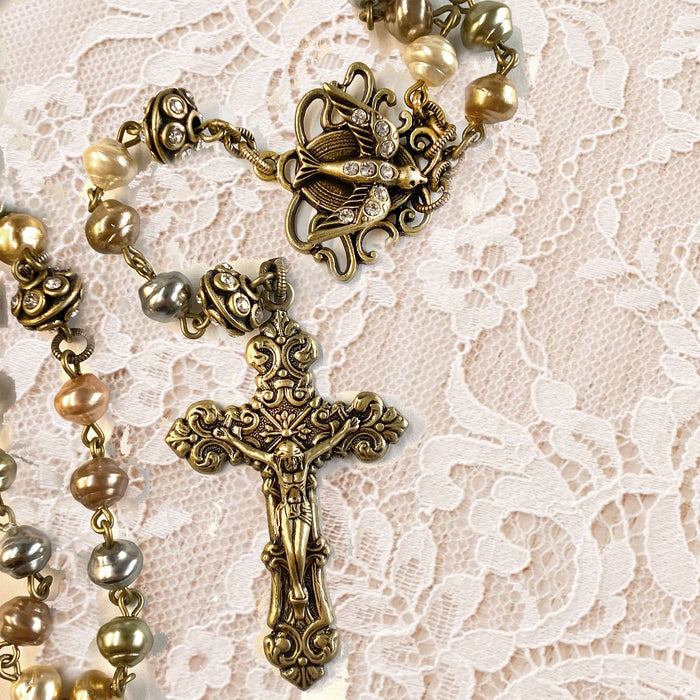 Pearls of Wisdom Holy Spirit Rosary N1154