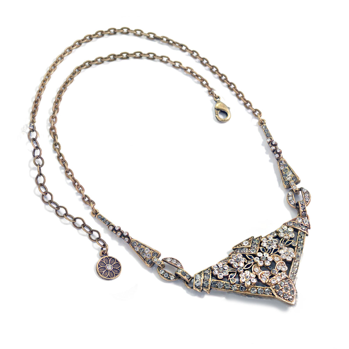 Art Deco Triangle Gatsby Necklace N935