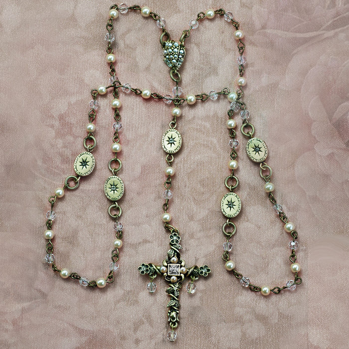 Our Lady of Miracles Vintage Rosary and Box BX31N1608