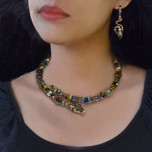 Load image into Gallery viewer, Serpent Snake Statement Necklace  N701