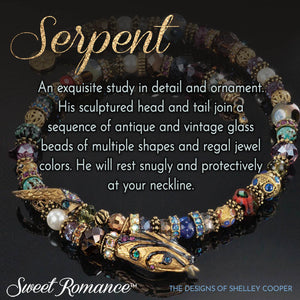 Serpent Snake Statement Necklace  N701