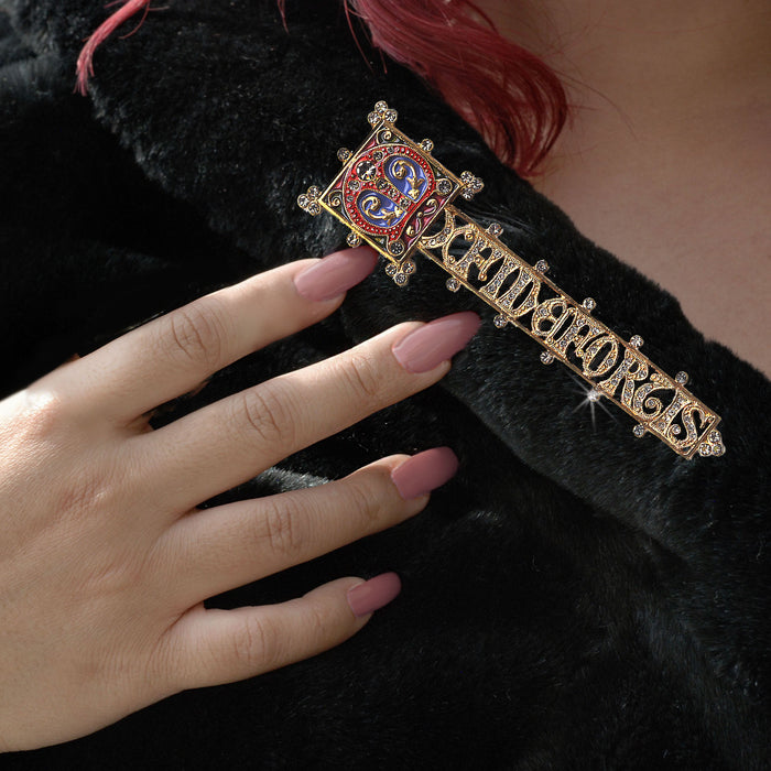 Ex Fide Fortis, From Faith...Strength Brooch by Sweet Romance P105