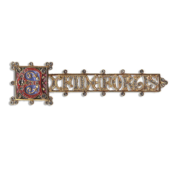 Ex Fide Fortis, From Faith...Strength Brooch by Sweet Romance P105