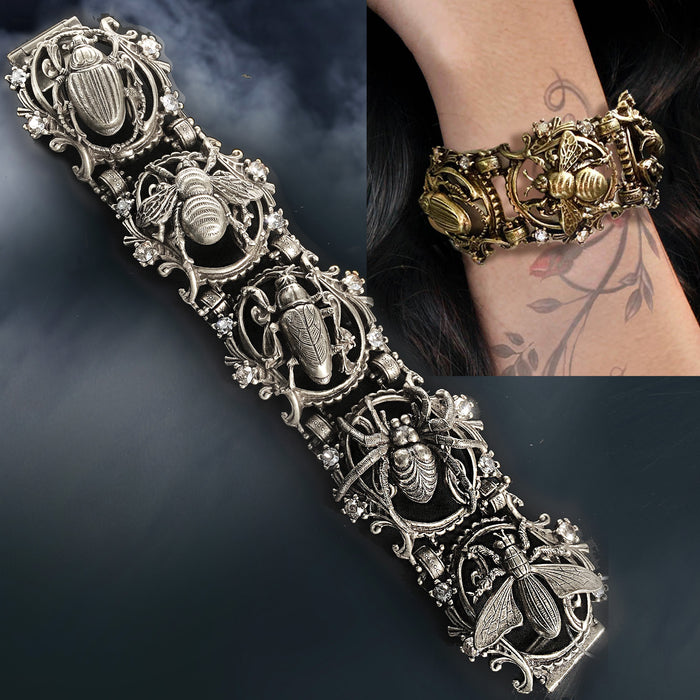 Gothic Art Nouveau Insect Bracelet SRE_BR111