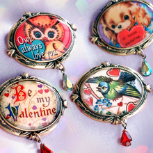 Load image into Gallery viewer, Hi there Valentine&#39; Puppy Valentine Pin P349
