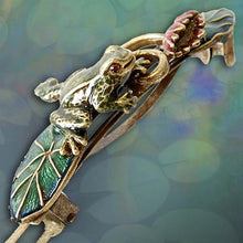 Load image into Gallery viewer, Enamel Frog Barrette