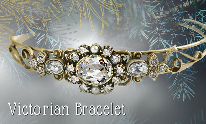 Victorian Jeweled Bangle Bracelet