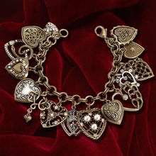 Load image into Gallery viewer, All My Love - Heart Charm &amp; Locket Bracelet BR214
