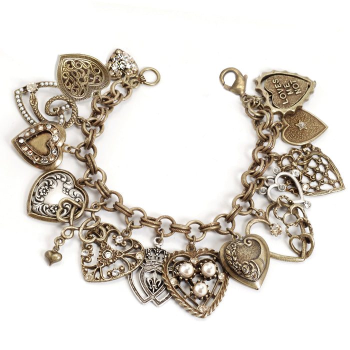 All My Love Heart Charm & Locket Bracelet BR214