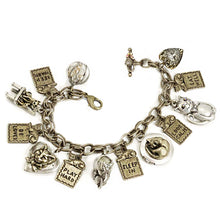 Load image into Gallery viewer, Things I Learned From My Cat Charm Bracelet BR222