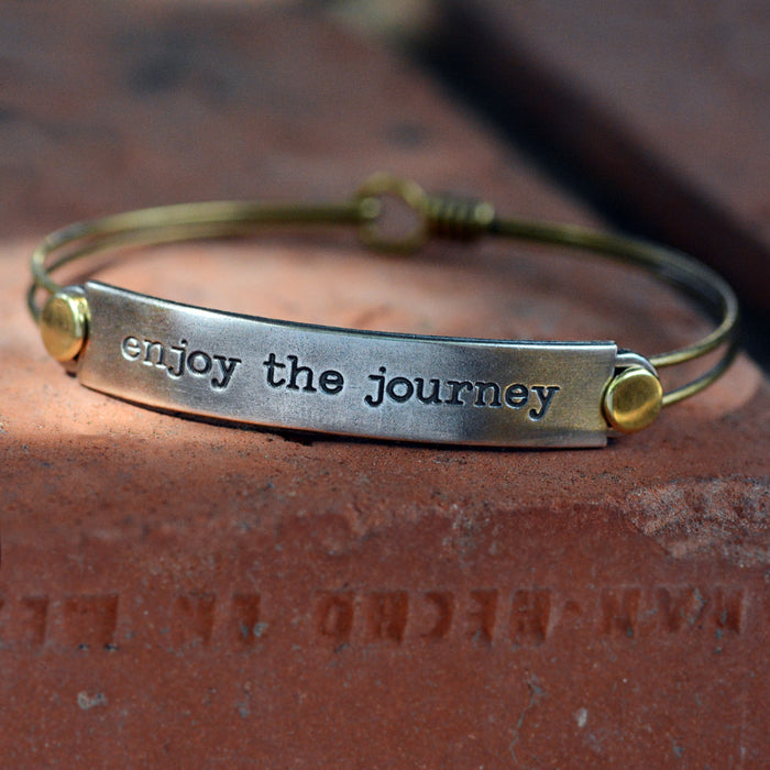 Enjoy the Journey Inspirational Message Bracelet BR414