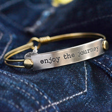 Load image into Gallery viewer, Enjoy the Journey Inspirational Message Bracelet BR414