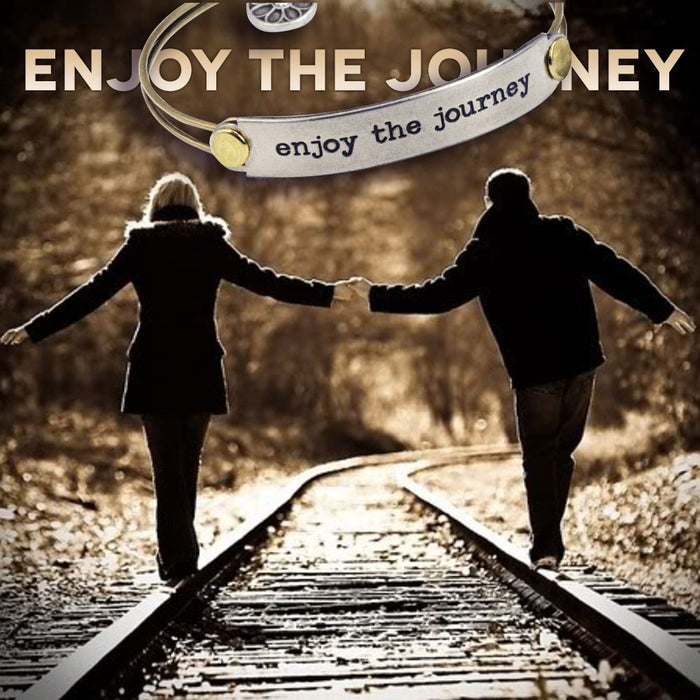 Enjoy the Journey Inspirational Message Bracelet BR414