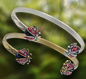 Ladybug Cuff Bracelet BR526