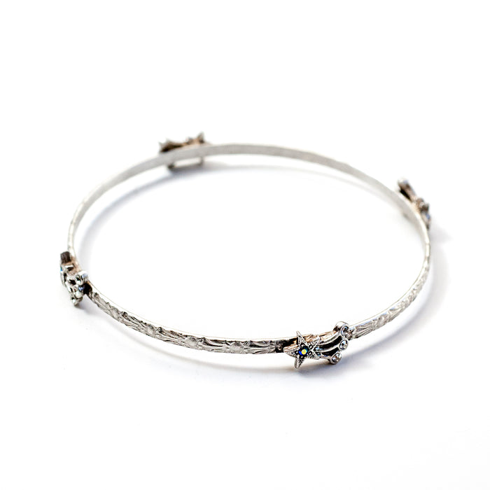 Star Bangle Bracelet BR545 - sweetromanceonlinejewelry