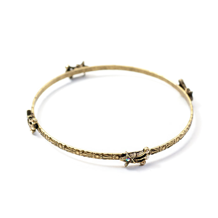 Star Bangle Bracelet BR545 - sweetromanceonlinejewelry