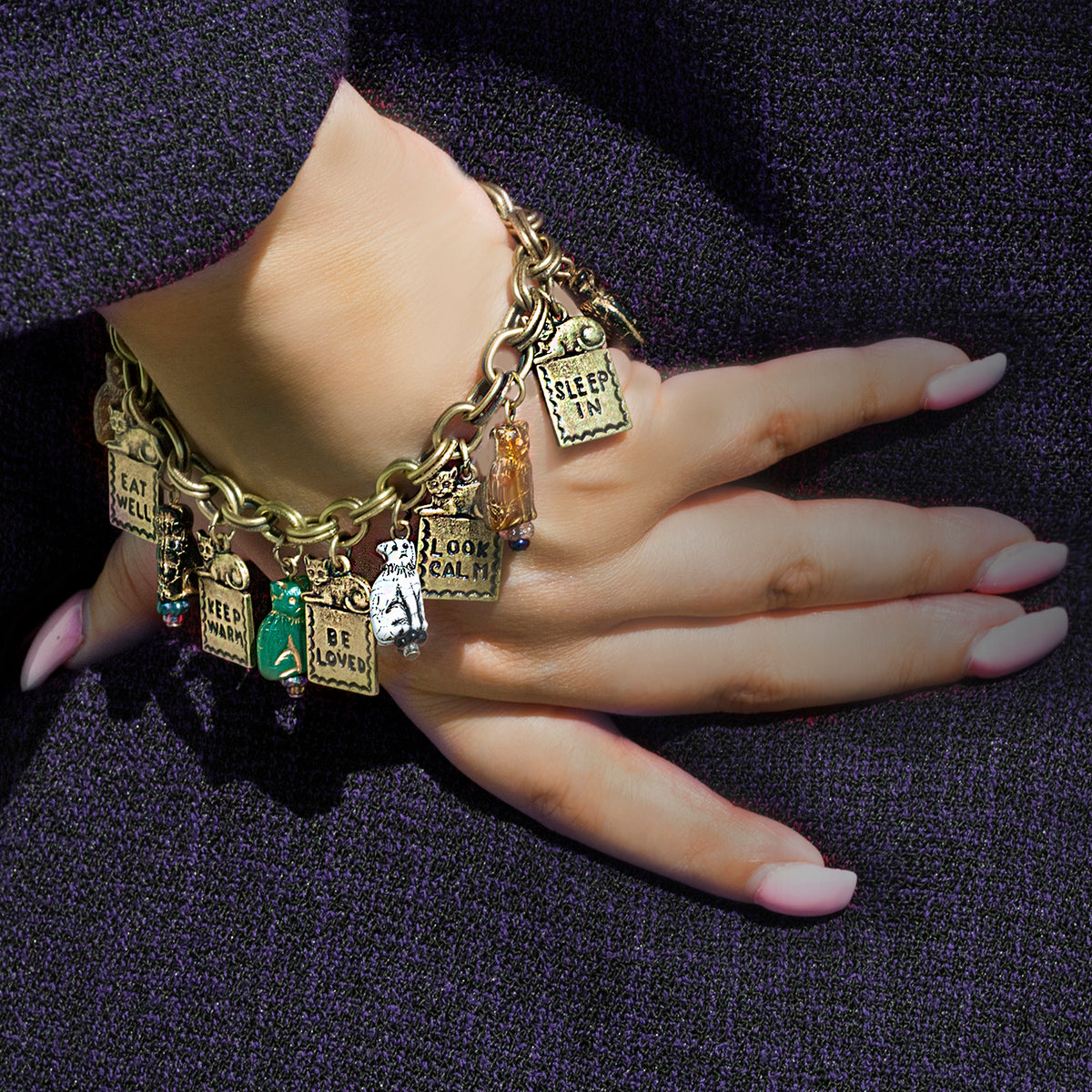 Good Life Cat Charm Bracelet BR549