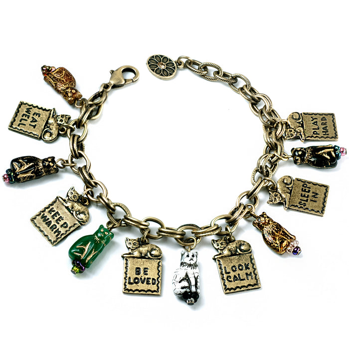 Good Life Cat Charm Bracelet BR549