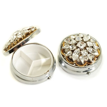 Vintage Jeweled Pillbox