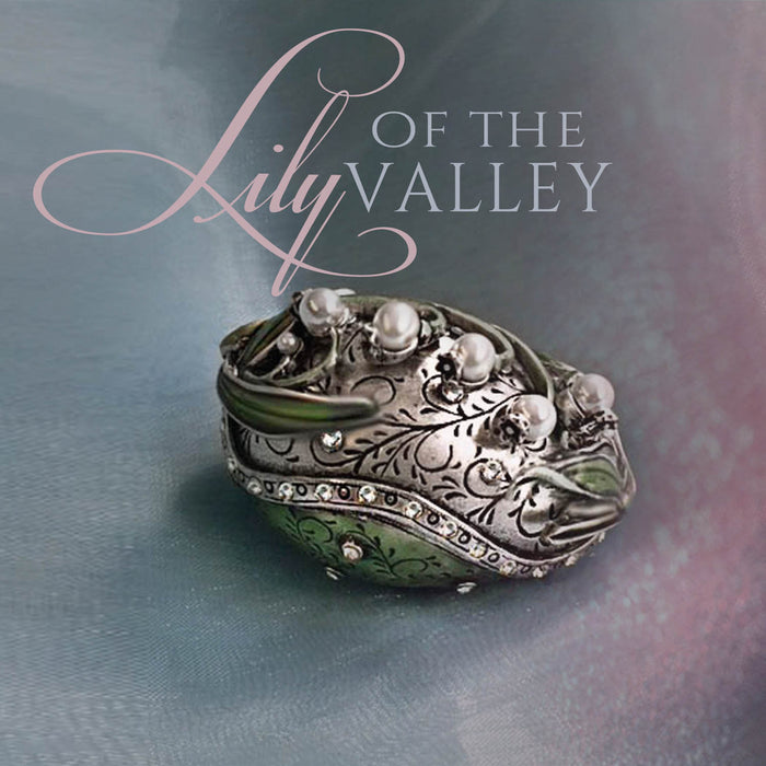 Limited Edition Lily of the Valley Egg Box BX45 - sweetromanceonlinejewelry