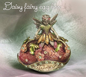 Daisy Fairy Enamel Egg Box BX46