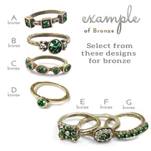 Load image into Gallery viewer, Birthstone Stackable Vintage Ring